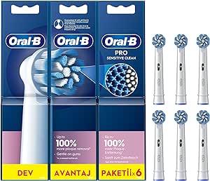 Oral-B Sensitive Şarjlı Diş Fırçası Yedek Başlığı 6 Adet