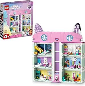 LEGO® Gabby’s Dollhouse 10788-4 Yaş ve Üzeri Çocuklar için Orijinal Detaylarla Dolu 8 Odalı bir Ev İçeren Yaratıcı Oyuncak Yapım Seti (498 Parça)
