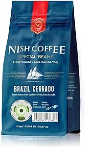 Nish Kahve Filtre Kahve Brazil Cerrado 1 Kg-Öğütülmüş