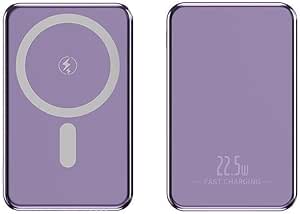Sunix 5000 Mah 15W Manyetik Wireless Powerbank Mor PB-54