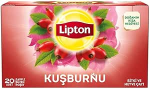 Lipton Kuşburnu Bardak Süzen Poşet Bitki Çayı 20’li Paket, 50 g