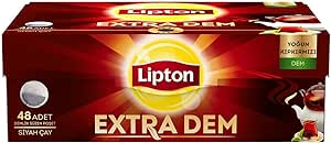 Lipton Extra Dem Demlik Süzen Poşet Siyah Çay (1 x 48 Adet), 153 g