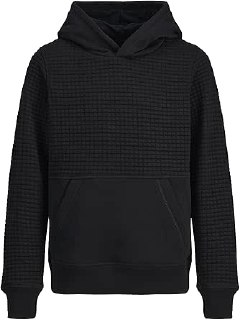 JACK & JONES JCOBLACK STRUCTURE SWEAT HOOD BF JNR Sweatshirt Erkek çocuk