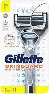 Gillette Skinguard Sensitive Tıraş Makinesi + 2 Adet Yedek Tıraş Bıçağı