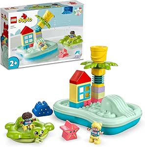 LEGO DUPLO Kasabası Su Parkı 10989 – 2 Yaş ve Üzeri Küçük Çocuklar için Etkileşimli ve Eğitici Oyuncak Yapım Seti, Yaz Oyunları için Hediye Fikri (19 Parça)