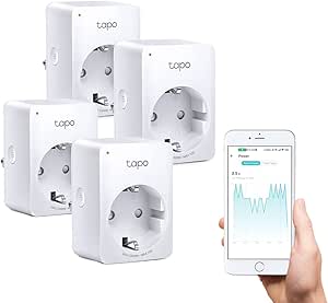 TP-Link Tapo P110(4-pack), Enerji İzleme, Amazon Alexa ve Google Home ile Çalışır, Uzaktan Kontrol, Cihaz Paylaşımı, Hub Gerekmez, Mini Akıllı Wi-Fi Soketi