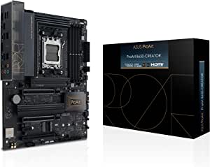 ASUS PROART B650-CREATOR AMD B650 AM5 DDR5 6400 DP HDMI 4x M2 USB3.2 WiFi 6E + BT AURA RGB 2.5Gbit LAN ATX PCIe 5.0 x16 Slot, 16+2 Güç Aşaması, PCIe Slot Q-Release