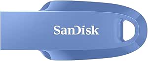SanDisk 256 GB Ultra Curve USB 3.2 Flash Drive Navy Blue 100 MB/s’ye kadar