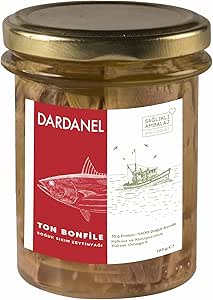 DARDANEL Zeytinyağlı Fileto Ton Balığı Cam Kavanoz 185 gr