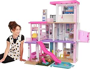 Barbie’nin Rüya Evi™ Oyun Seti Barbie’nin Rüya Evi (115 cm), 75’ten Fazla Aksesuarı Bulunan, 3 Katlı, 3-7 Yaş Arası Kızlar İçin GRG93 GRG93