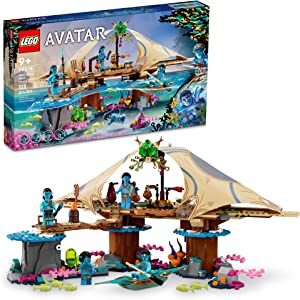 LEGO® Avatar Metkayina Resif Evi 75578-9 Yaş ve Üzeri Çocuklar için 4 Minifigür İçeren Koleksiyonluk Yaratıcı Oyuncak Yapım Seti (528 Parça)