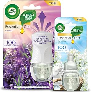 Air Wick Elektrikli Oda Kokusu Lavanta Kit (Cihaz + Yedek Şişe) + Temizliğin Esintisi Yedek Şişe
