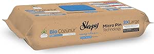 Sleepy Bio Çözünür Yüzey Temizlik Havlusu&Mendili Deniz Tuzu&Yosun 50 Yaprak