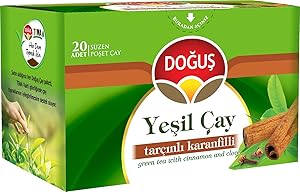 Doğuş Yeşil Çay, Tarçınlı-Karanfilli, 12’li Paket (12 x 20 Adet)