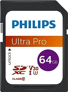 Philips Ultra Pro 64GB SDXC UHS-I U3 V30 Class10 Hafıza Kartı