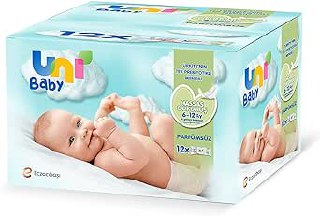 Uni Baby Hassas Dokunuş Islak Mendil 12*52 Yaprak