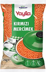 yayla Kırmızı Mercimek Top Tane 2 kg