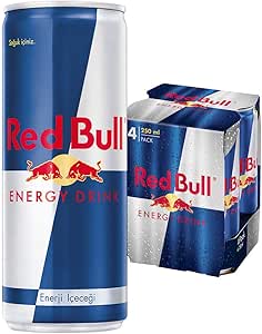 Red Bull Enerji İçeceği, 250 ml (4’lü Paket, 4×250 ml) Orijinal