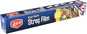 Roll-Up Streç Film 30cm x 33 m 1 Adet (Kayar Bıçaklı)