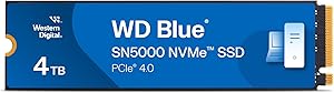 Western Digital Blue SN5000 NVMe SSD M.2 2280 4 TB (5.000 MB/sn’ye kadar okuma 4.000 MB/sn’ye kadar yazma) – WDS400T4B0E