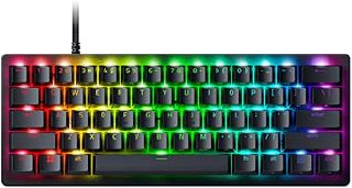 Razer Huntsman V3 Pro Mini -%60 Analog Optik E-Spor Klavyesi – Razer Snap Tap & Hızlı Ateş Tetikleyici (Kontrol Düğmesi, Dokulu Doubleshot PBT Tuş Başlıkları) ABD Düzeni | Siyah