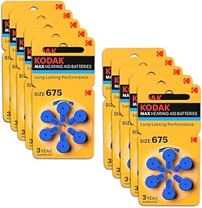 Kodak 6 Adet P675 işitme Cihazı Pili