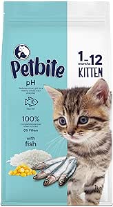 Petbite Yavru Kediler İçin Balık Etli Kuru Kedi Maması (1 Kg, Balık)