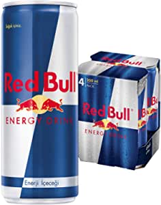 Red Bull Enerji İçeceği, 250 ml (4’lü Paket, 4×250 ml) Orijinal