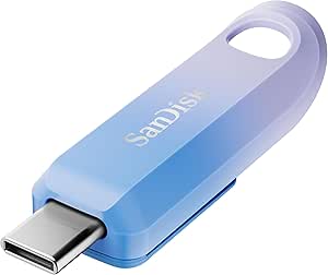SanDisk Creator USB-C Flash Drive 1 TB (bilgisayarlar, tabletler ve akıllı telefonlar için, USB Type-C, 400 MB/s’ye kadar, otomatik yedekleme, 3 ay Adobe Lightroom dahil)