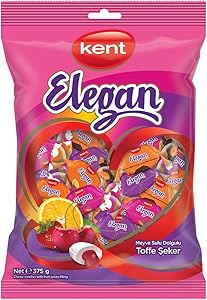 Kent Elegan Meyveli Bayram Şekeri 375 gr – 10 Adet