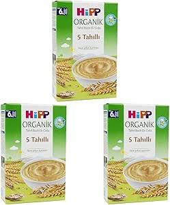 Hipp Organik 5 Tahıllı Tahıl Bazlı Ek Gıda 200 Gr 1 Paket(1 X 200 G) 3lü paket