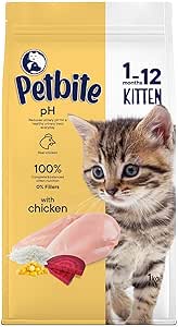 Petbite Yavru Kediler İçin Tavuk Etli Kuru Kedi Maması (1 Kg, Tavuk)