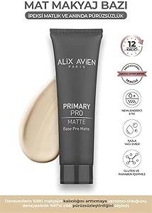 ALIX AVIEN 12 Saat Kalıcı Pürüzsüz Ve Mat Görünüm Sağlayan Nemlendirici Mat Makyaj Bazı – Primary Pro Matte