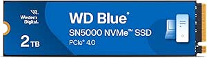 Western Digital Blue SN5000 NVMe SSD M.2 2280 2 TB (5.000 MB/sn’ye kadar okuma 4.000 MB/sn’ye kadar yazma) – WDS200T4B0E