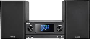 Kenwood M-9000S-B – İnternet Radyosu, DAB+, CD/USB ve Ses Akışlı Akıllı Mikro Hi-Fi Sistemi, Renkli Siyah