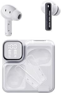 QCY T31 Melobuds Neo ENC 4 Mikrofon Dijital Güç Göstergesi Bluetooth 5.3 Kablosuz Kulaklık Beyaz