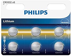 Philips Mini Düğme Pil 2032 3V X6 (Cr2032P6/01B)