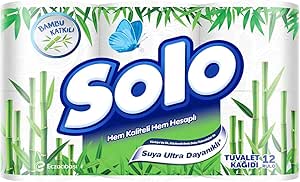 Solo Tuvalet Kağıdı Bambu Katkılı 12’li