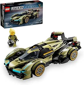 LEGO Speed Champions Lamborghini Lambo V12 Vision GT Süper Araba 76923 – 10 Yaş ve Üzeri Araç Tutkunları İçin Yaratıcı Oyuncak Yapım Seti (230 Parça)