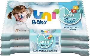 Uni Baby Aktif Cep Mendil 3*15 Yaprak