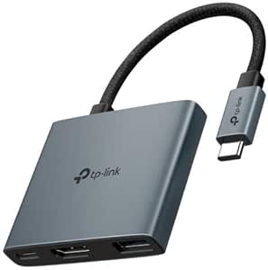 TP-Link UH3020C, 4K 60Hz HDMI, 100W Hızlı Şarj, 1x Type-A, 3’ü Bir Arada USB-C Hub