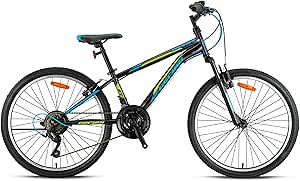 GERONI MARS PLUS – 26″ – MTB – 14′ – 21 Vites – V.B – Parlak Siyah-Lime/Mavi
