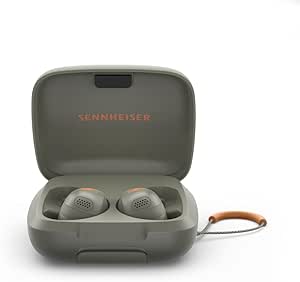 Sennheiser MOMENTUM Sport Bluetooth Kulaklık, Kalp Atış Hızı ve Vücut Sıcaklığı için Fitness Takip Cihazı, Spor Sesi, Uyarlanabilir ANC, Güvenli Uyum, IP55 Tere Dayanıklılık ve 24 Saat Pil Ömrü, Yeşil