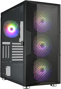FSP CUT592 Black EATX TG Full Tower Case 3x140mm ARGB + 1x140mm