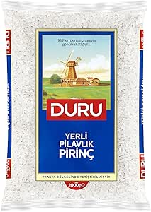 Duru Yerli Pilavlık Pirinç 2000g – Doğal Hasat, Pilav İçin İdeal, Düşük Yağ ve Şeker İçeriği