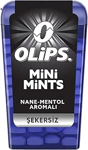 Olips Mini Mints Keskin Nane Mentol Aromalı Ferahlatıcı Şeker 12,5 gr – 144 Adet