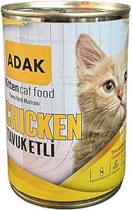 ADAK Tavuk Etli Yavru Kedi Maması Konservesi 415 Gram