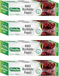 Fresh-Up Kilitli Buzdolabı Poşeti Seti 17x23cm 48 adet
