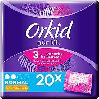 Orkid Günlük Ped Günlük Koruma Tekli Paket 20 Ped (Tekli Paketlerde)