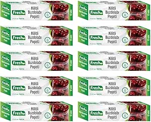 Fresh-Up 17X23 Ekonomik Kilitli Buzdolabı Poşeti 120 Adet